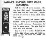 Goodies for Duplex Post Card Machine