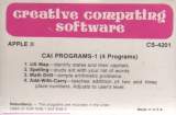 Goodies for Cai Programs-1 [Model CS-4201]