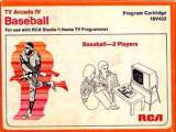 Goodies for TV Arcade IV: Baseball [Model 18V403]