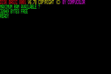 Compucolor II screenshot