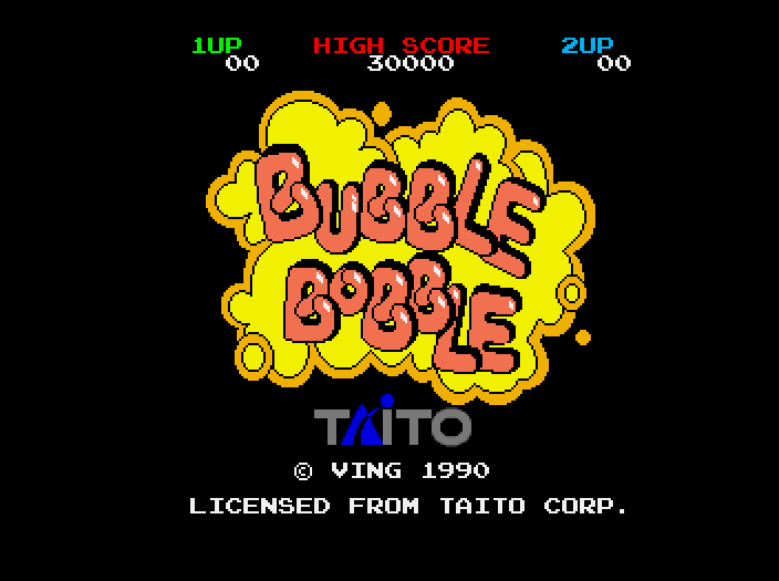 Bubble Bobble [Model HMB-191] screenshot
