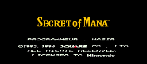 Secret of Mana [Model SNSP-K2-FRA/SFRA] screenshot