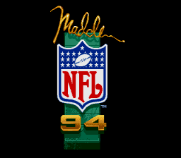 Madden NFL '94 [Model 7144] screenshot