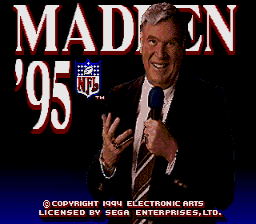 Madden NFL 95 [Model 7376] screenshot