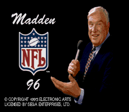 Madden NFL 96 screenshot