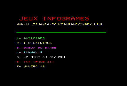 Jeux Infogrammes screenshot
