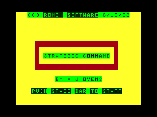 Strategic Command [Model G3001] screenshot