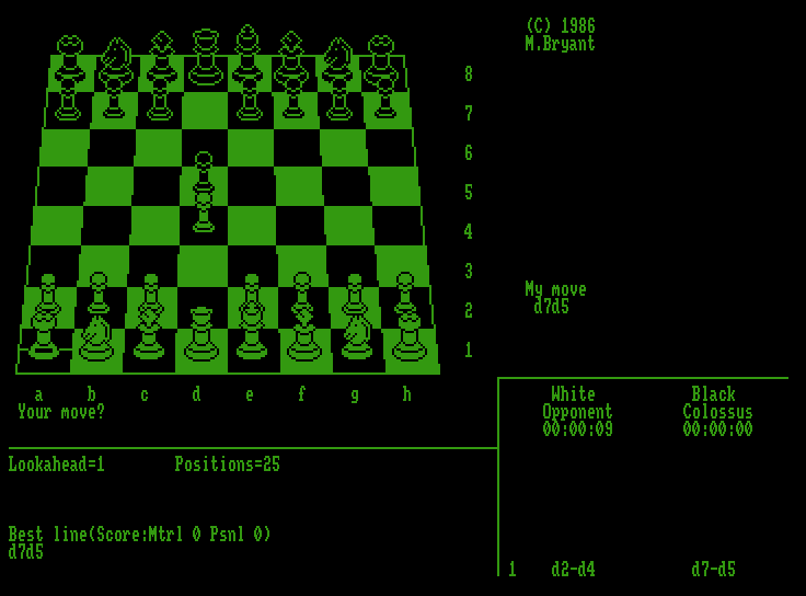 Colossus 4 Chess screenshot