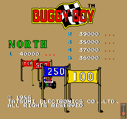 Buggy Boy [Upright model] screenshot