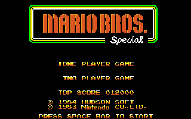 Mario Bros. Special [Model SMJ-G043D] screenshot