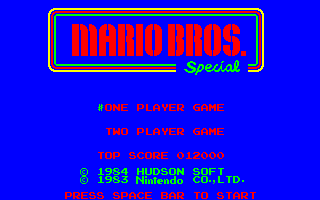 Mario Bros. Special [Model S2-2006] screenshot