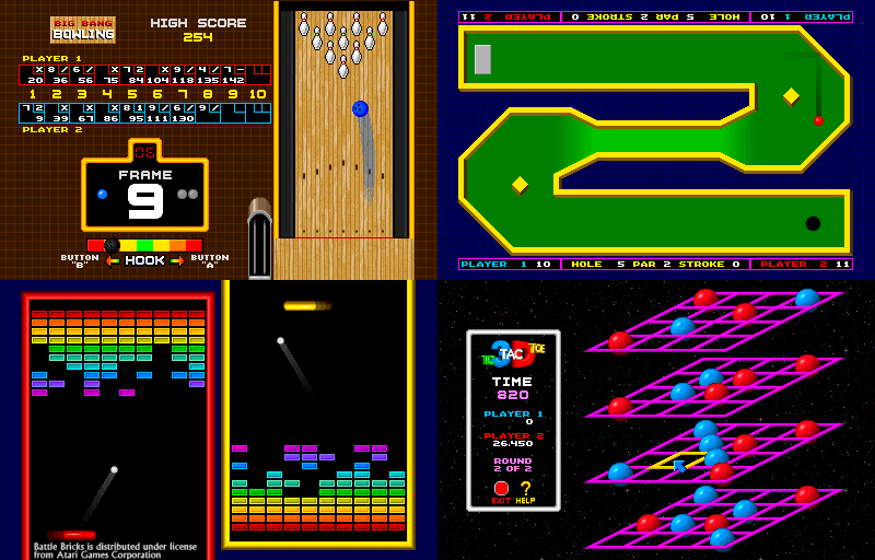Galaxy Games - Multi-Game Video System screenshot