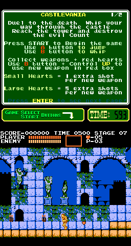 Castlevania [Model PCH1-R-CV] screenshot