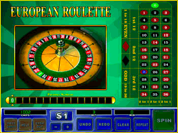 European Roulette screenshot