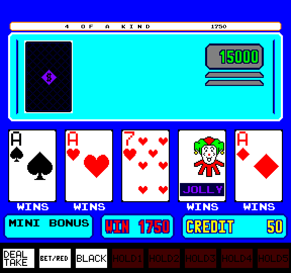 4 of a Kind Bonus Poker [Model PP0158] screenshot