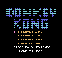 Donkey Kong - Original Edition ripped from Wii screenshot
