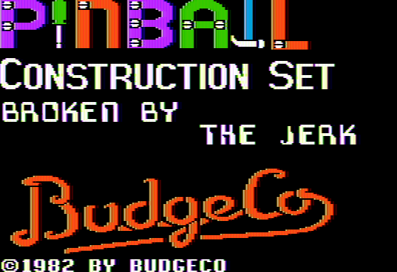 Pinball Construction Set [Model 1010] screenshot