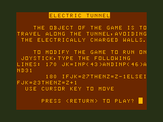 Electric Tunnel screenshot