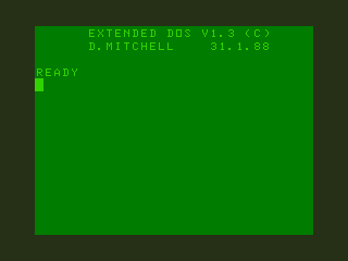 Extended DOS screenshot