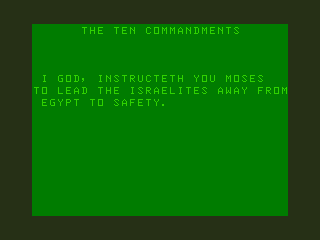 The Ten Commandments screenshot