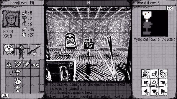 Drawngeon - Dungeons of Ink and Paper screenshot