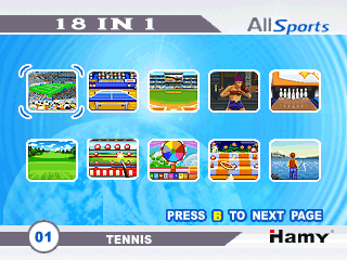 WiWi 18-in-1 Sports Game screenshot