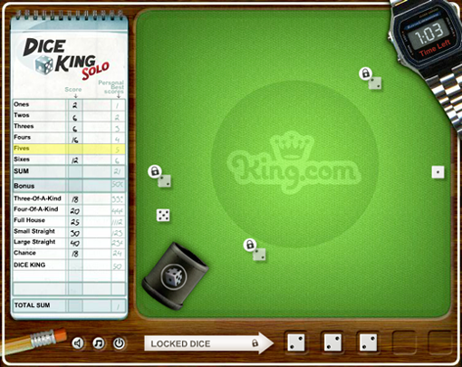 Dice King Solo screenshot