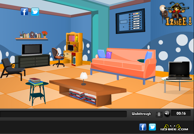 Blue Puzzle Room Escape screenshot