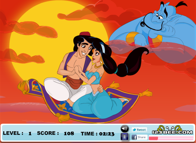 Aladdin Love Kiss screenshot