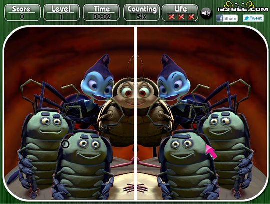 A Bugs Life - Spot the Difference screenshot