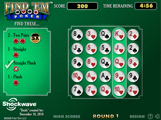 Find 'Em Poker screenshot