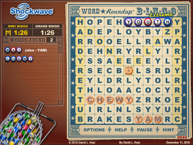 Word Roundup Bingo Extreme screenshot