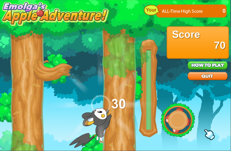 Emolga's Apple Adventure screenshot