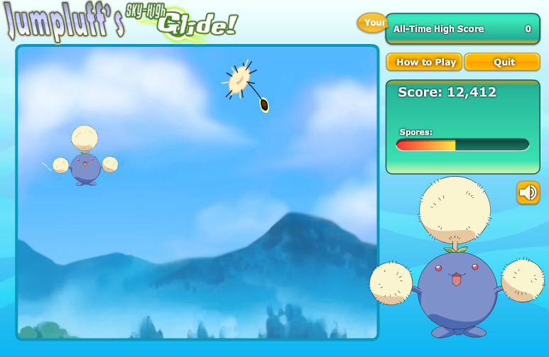 Jumpluff's Sky-High Glide! screenshot
