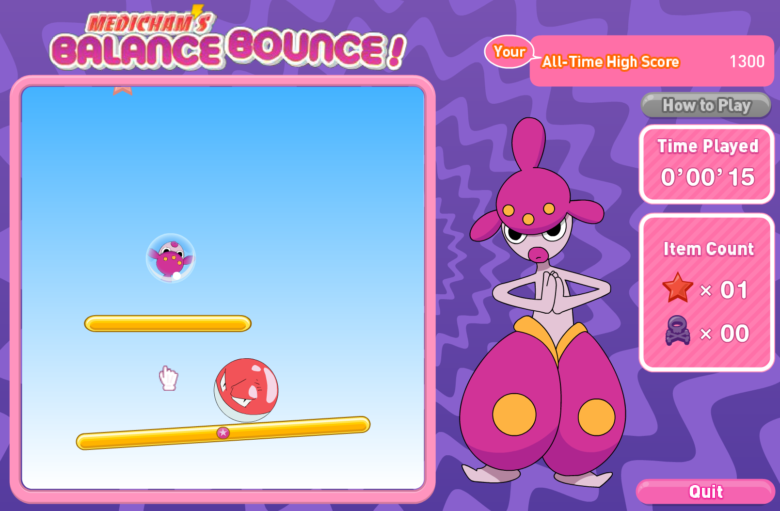 Medicham's Balance Bounce! screenshot