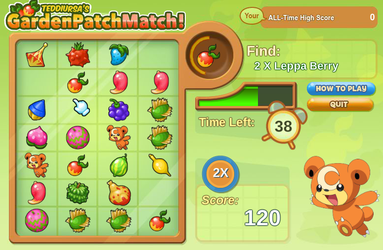 Teddiursa's Garden Patch Match! screenshot