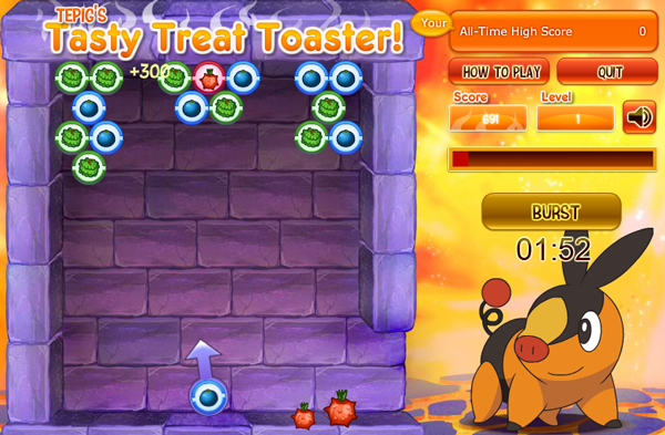 Tepig's Tasty Treat Toaster! screenshot
