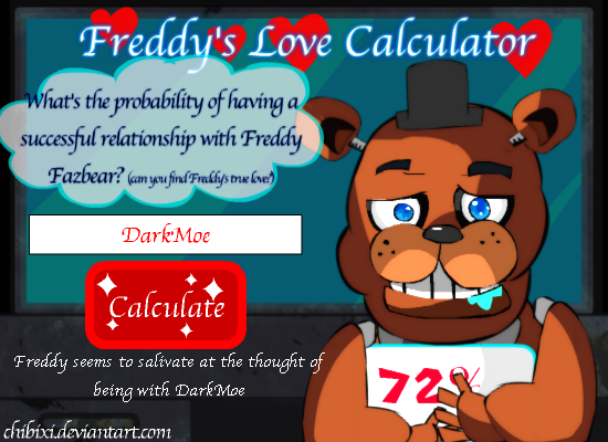 Freddy's Love Calculator screenshot