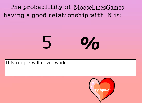 N's Love Calculator screenshot