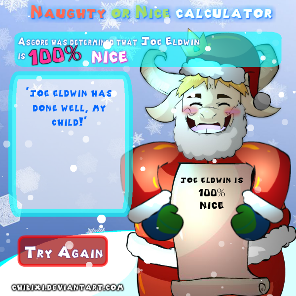 Naughty or Nice Calculator screenshot