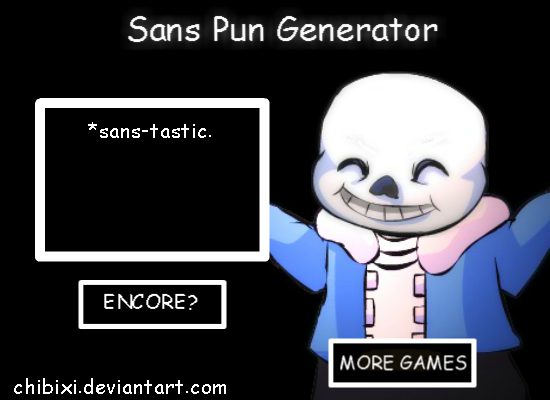Sans Pun Generator screenshot