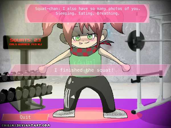 Squat with Me or DIE! Fitness x Dating Sim screenshot