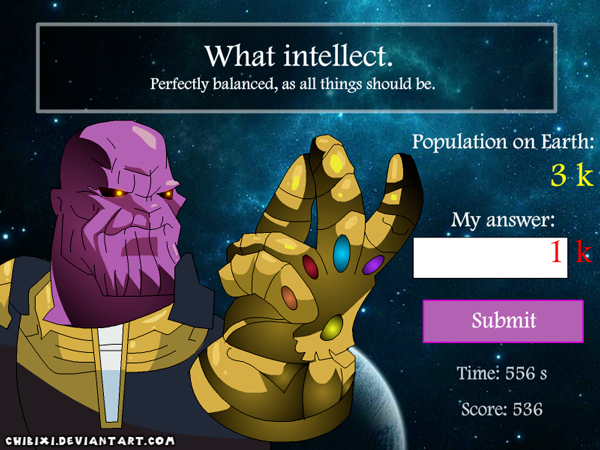 Thanos Math Academy - Humanity's most educational game screenshot