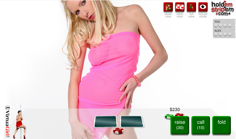 Hold'em Strip'em Alex screenshot