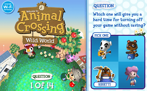Animal Crossing Wild World Trivia screenshot