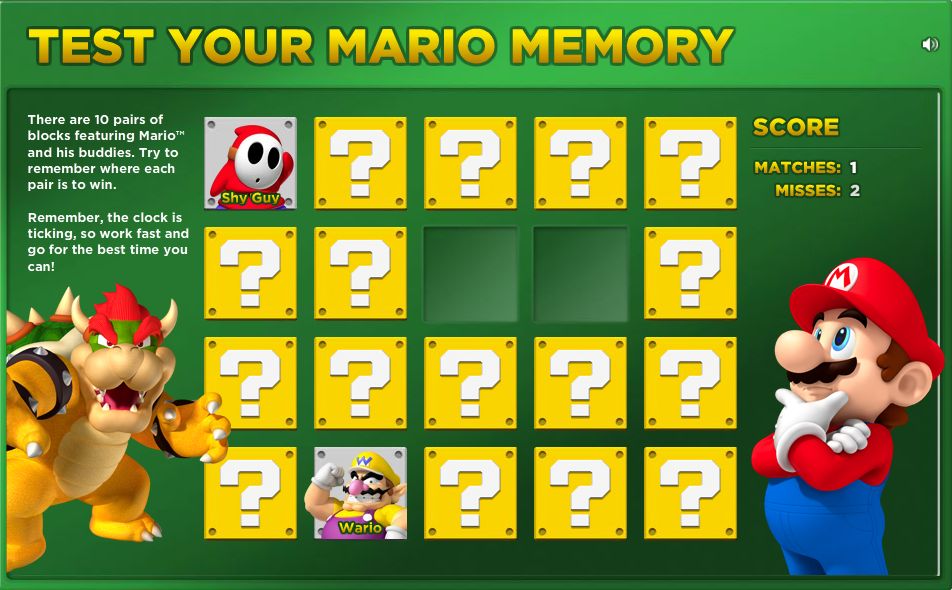 Mario Memory screenshot