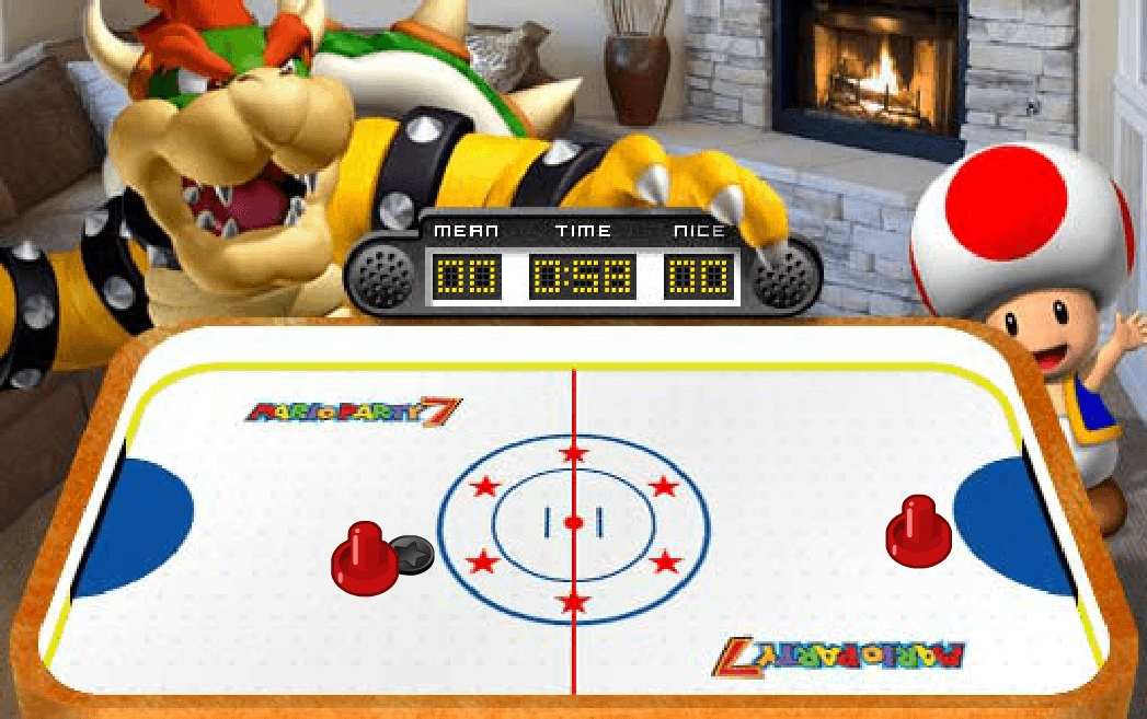 Mario Party 7 - Bowser's Lair Hockey screenshot