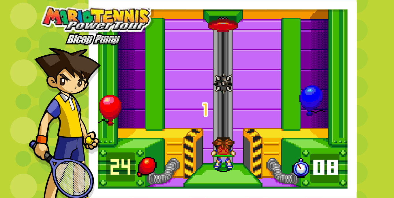 Mario Tennis Power Tour - Bicep Pump screenshot