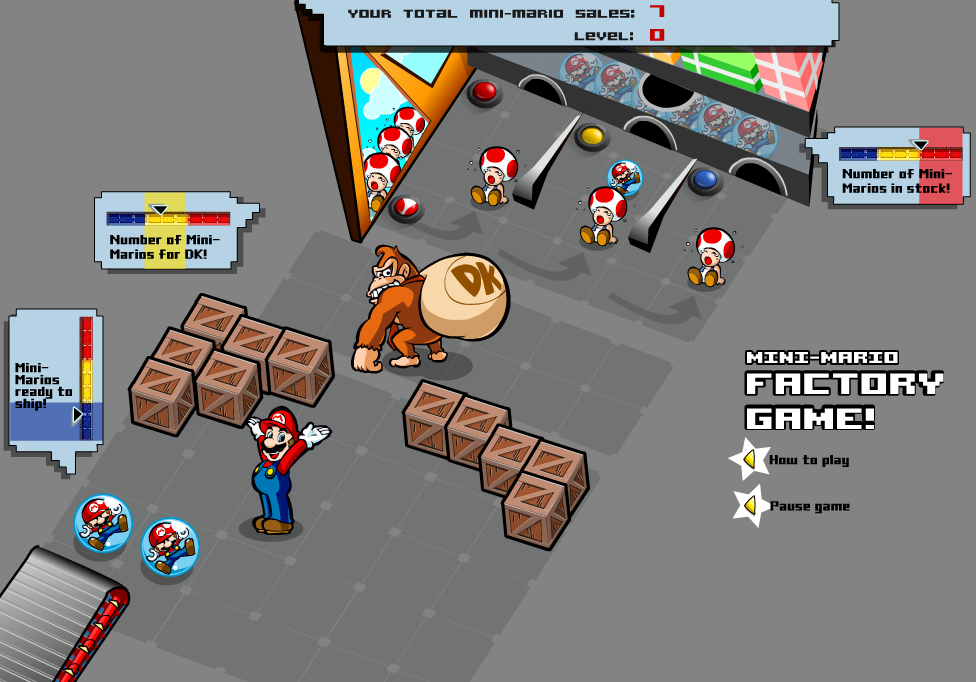 Mini-Mario Factory Game! screenshot