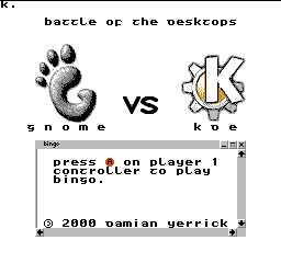 Gnome vs Kde screenshot